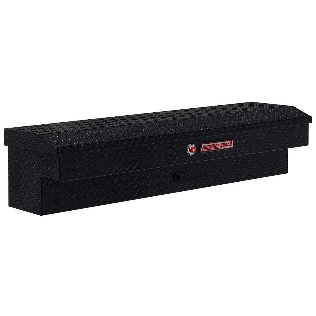 WEATHER GUARD 174-5-04 LO-SIDE BOX, Lo-Side; Single Lid; Powder Coated; Gloss Black; Aluminum; 56 Inch Length x 17 Inch Width x 13 Inch Height; 4 Cubic Feet Capacity - The Twister Group Tools product