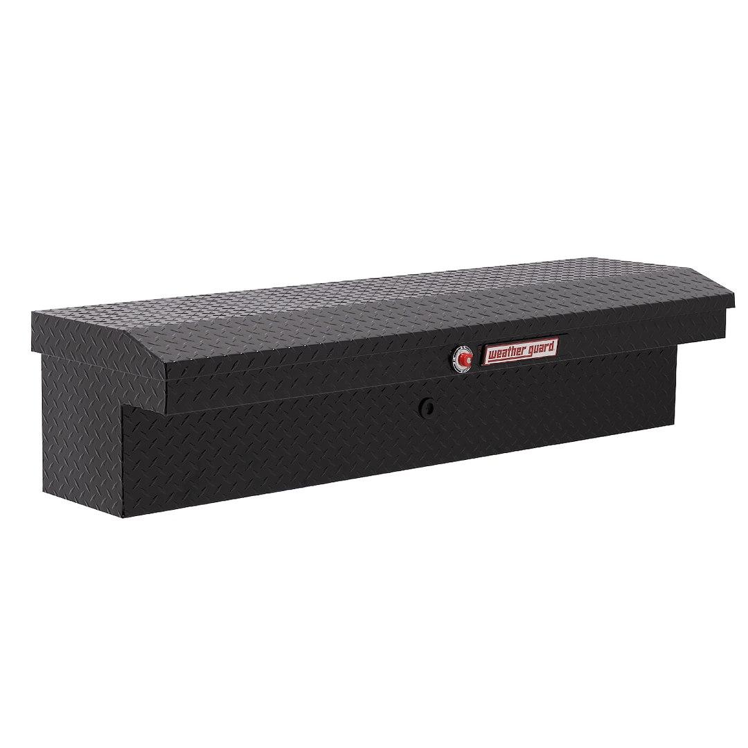 WEATHER GUARD 178-5-04 LO-SIDE BOX, Lo-Side; Low Profile; Single Lid; Powder Coated; Gloss Black; Aluminum; 56 Inch Length x 17 Inch Width x 13 Inch Height; 4 Cubic Feet Capacity - High quality product image showing WEATHER GUARD 178-5-04 LO-SIDE BOX, Lo-Side; Low Profile; Single Lid; Powder Coated; Gloss Black; Aluminum; 56 Inch Length x 17 Inch Width x 13 Inch Height; 4 Cubic Feet Capacity details and features