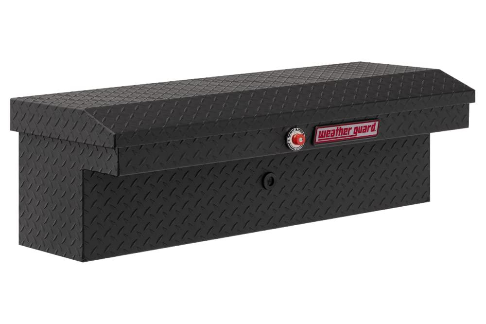 WEATHER GUARD 180-52-03 Model 41in Low Profile Lo-Side Box, Aluminum, Textured Matte Black, 3.8 cu ft - High quality product image showing WEATHER GUARD 180-52-03 Model 41in Low Profile Lo-Side Box, Aluminum, Textured Matte Black, 3.8 cu ft details and features