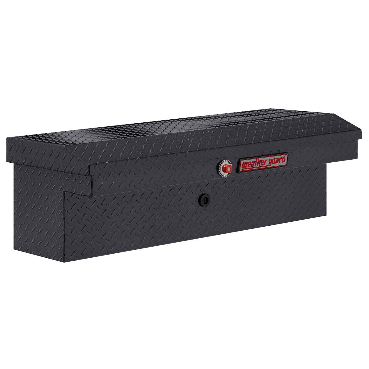 WEATHER GUARD 180-6-03 Model 41in Low Profile Lo-Side Box, Aluminum, Gunmetal Gray, 3.8 cu ft - High quality product image showing WEATHER GUARD 180-6-03 Model 41in Low Profile Lo-Side Box, Aluminum, Gunmetal Gray, 3.8 cu ft details and features