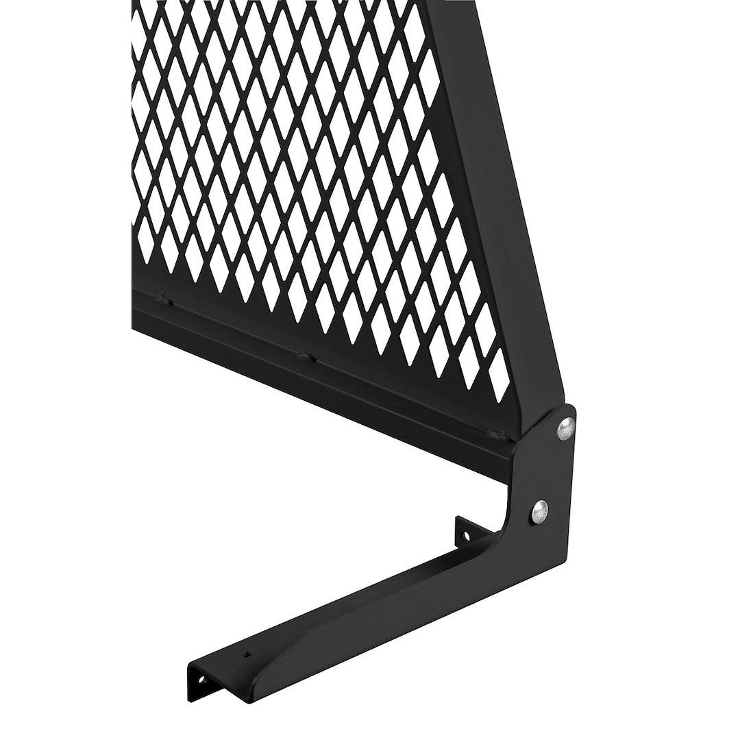 WEATHER GUARD 1912-5-02 CAB PRTCTR MTN 61.5-62.0FT BLK, For Use with Protect-A-Rail Headache Rack; Black; Powder Coated; Steel - The Twister Group Tools product