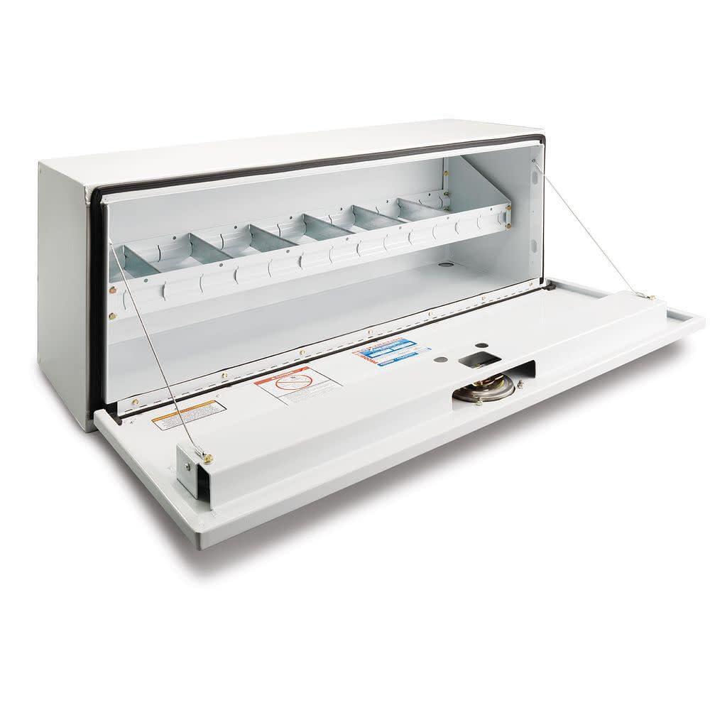 WEATHER GUARD 200-3 Tool Tray, 41-1/2 in. L, Steel, White - High quality product image showing WEATHER GUARD 200-3 Tool Tray, 41-1/2 in. L, Steel, White details and features