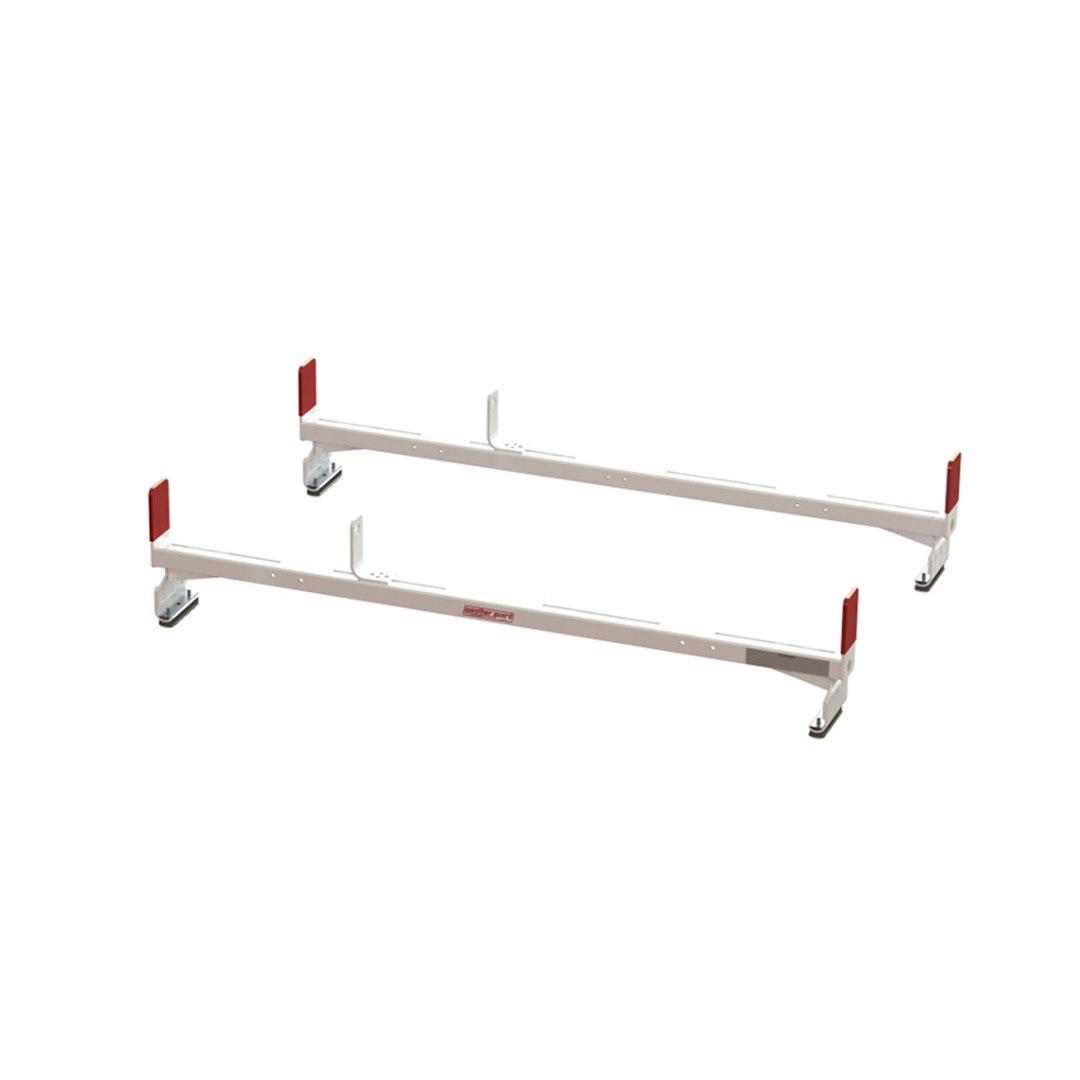 WEATHER GUARD 218-3-03 ALL PURPOSE MINI RACK 60, Channel Mount; Multi-Fit; 12 Inch Height; Set Of 2; Powder Coated; White; Steel - The Twister Group Tools product