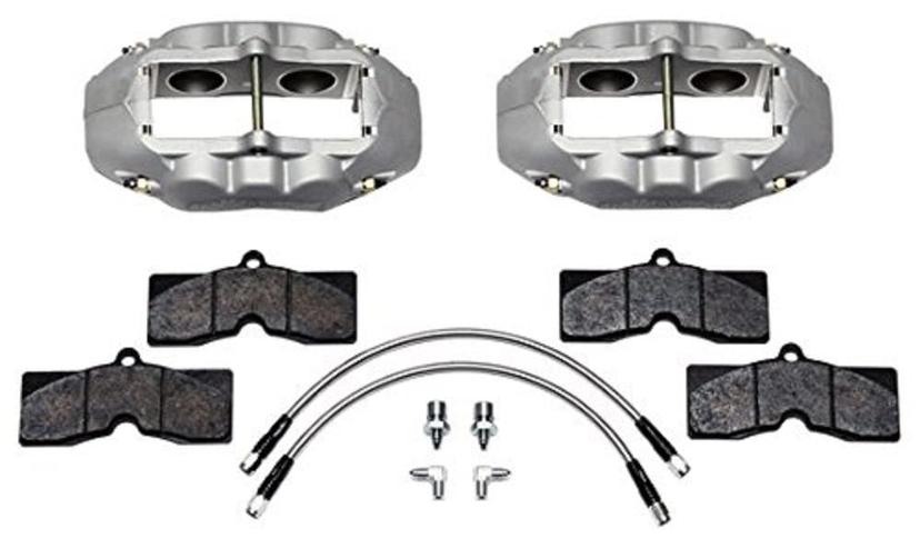 WILWOOD 140-10789 Front Brake Kit (65-82 Corvette Clear Anodized), Gray