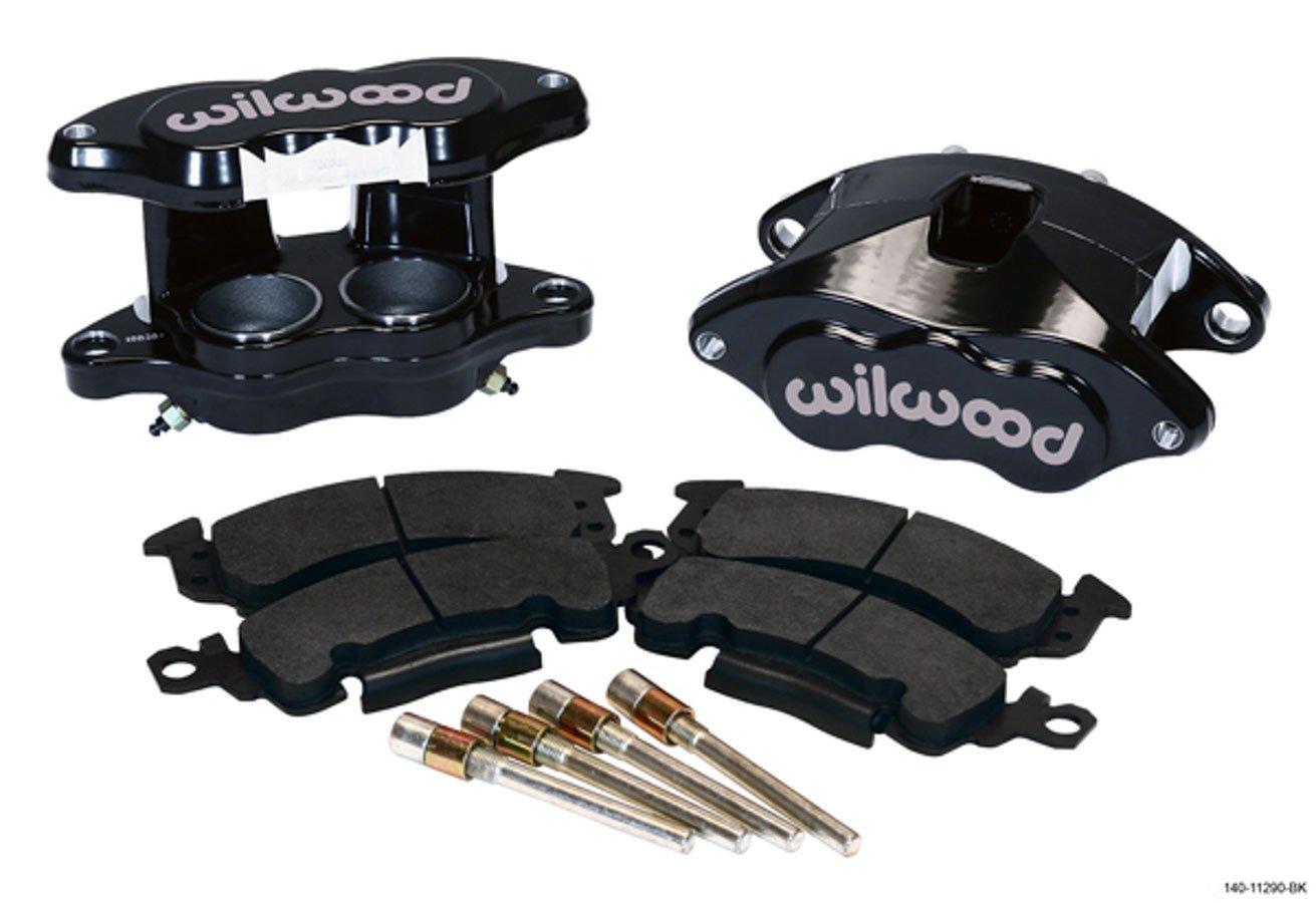 WILWOOD 140-11290-BK Front Caliper Kit (D52 / Big GM Blk Powder coat), Black - High quality product image showing WILWOOD 140-11290-BK Front Caliper Kit (D52 / Big GM Blk Powder coat), Black details and features