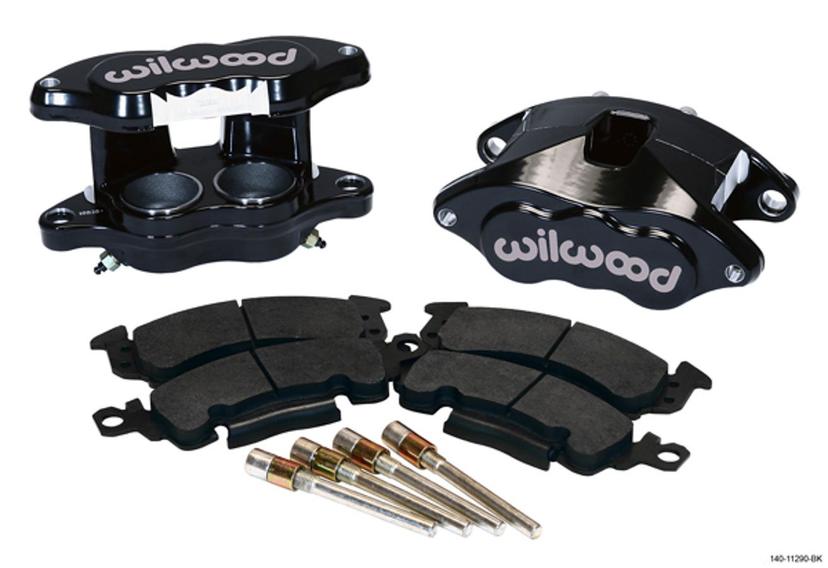 WILWOOD 140-11290-BK Front Caliper Kit (D52 / Big GM Blk Powder coat), Black