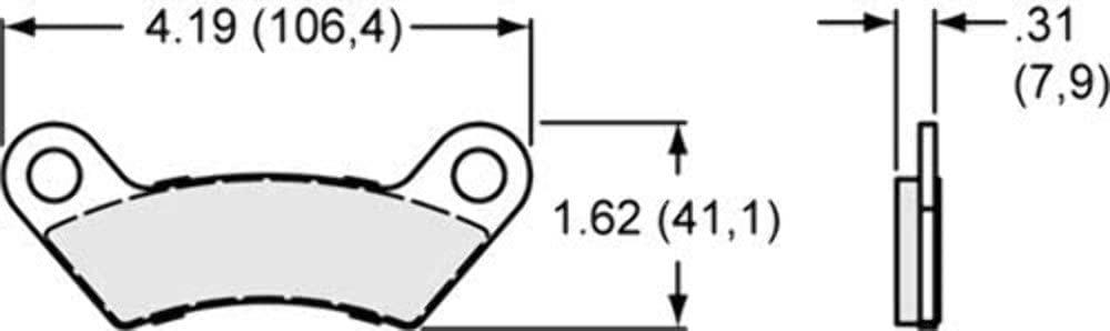 WILWOOD 150-11648K PAD,CALIPER,SC10.185 THK,AXLE SET - High quality product image showing WILWOOD 150-11648K PAD,CALIPER,SC10.185 THK,AXLE SET details and features