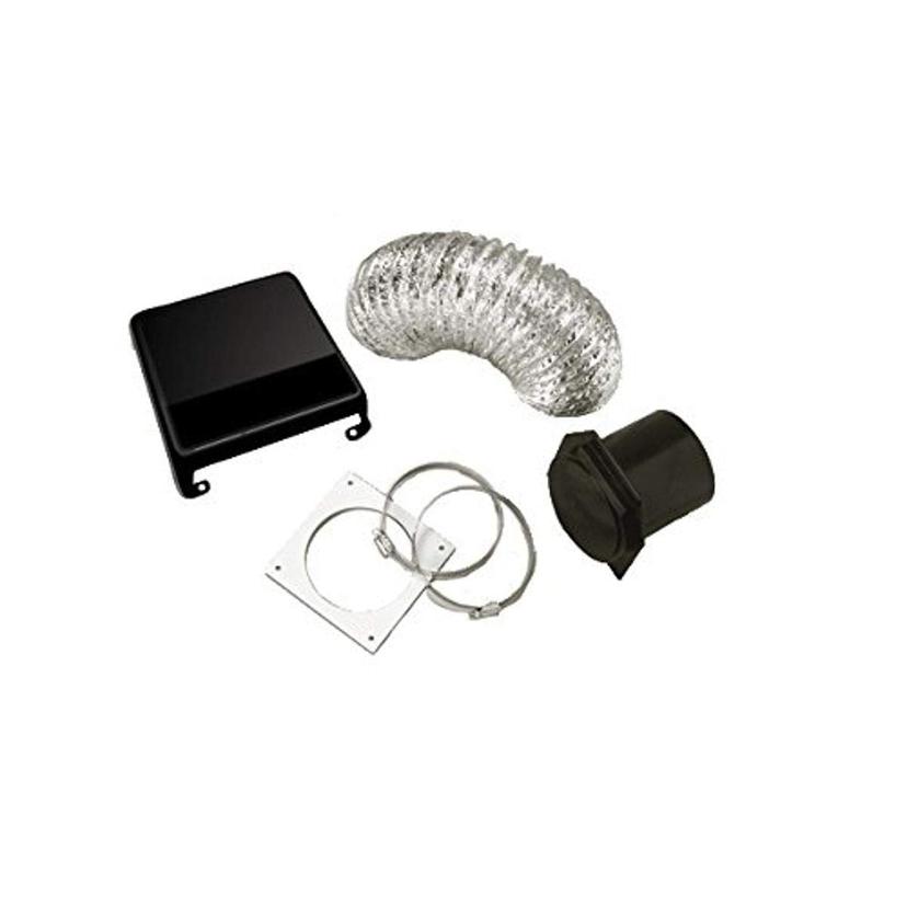 WESTLAND VID403AB Deluxe Dryer Vent Kit (Black Vent Cover)
