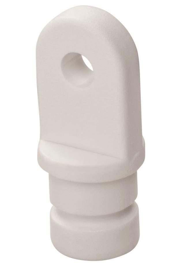 WHITECAP 3402WP Nylon 3/4 INCH Inside Eye Top Fitting - Pair, White