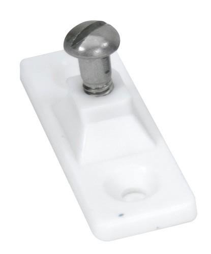 WHITECAP 3415WP Nylon Side-Mount Deck Hinge - White, Pair