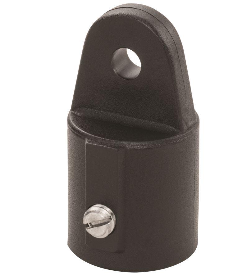 WHITECAP 3416BP Nylon 3/4 INCH Inside Eye Top Fitting with Set Screw - Black, Pair