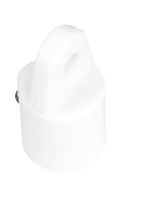 WHITECAP 3416WP Nylon 3/4 INCH Inside Eye Top Fitting with Set Screw - White, Pair