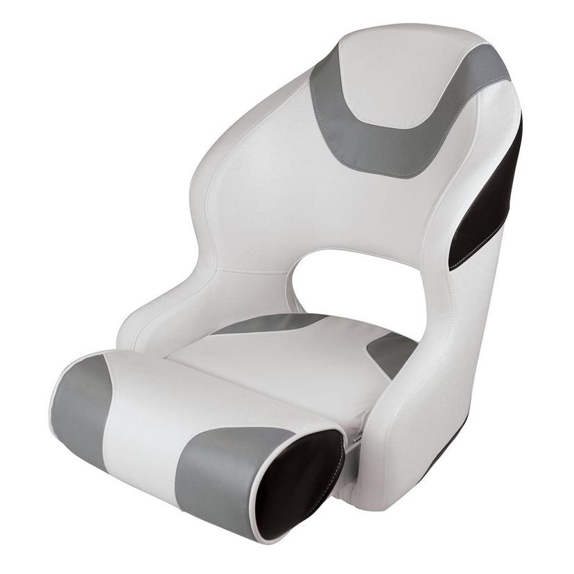 WISE 33151782 3315-1782 Baja Series Bucket Seat with Bolster, Brite White/Grey/Black