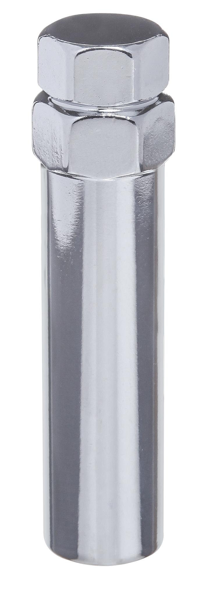 WC WHEEL W2-SLTK-C Lug Nut Socket; 6 Point Spline Key; 13/16 Inch And 7/8 Inch Hex Drive; Thin Wall Construction; Chrome; Steel; Pack Of 2