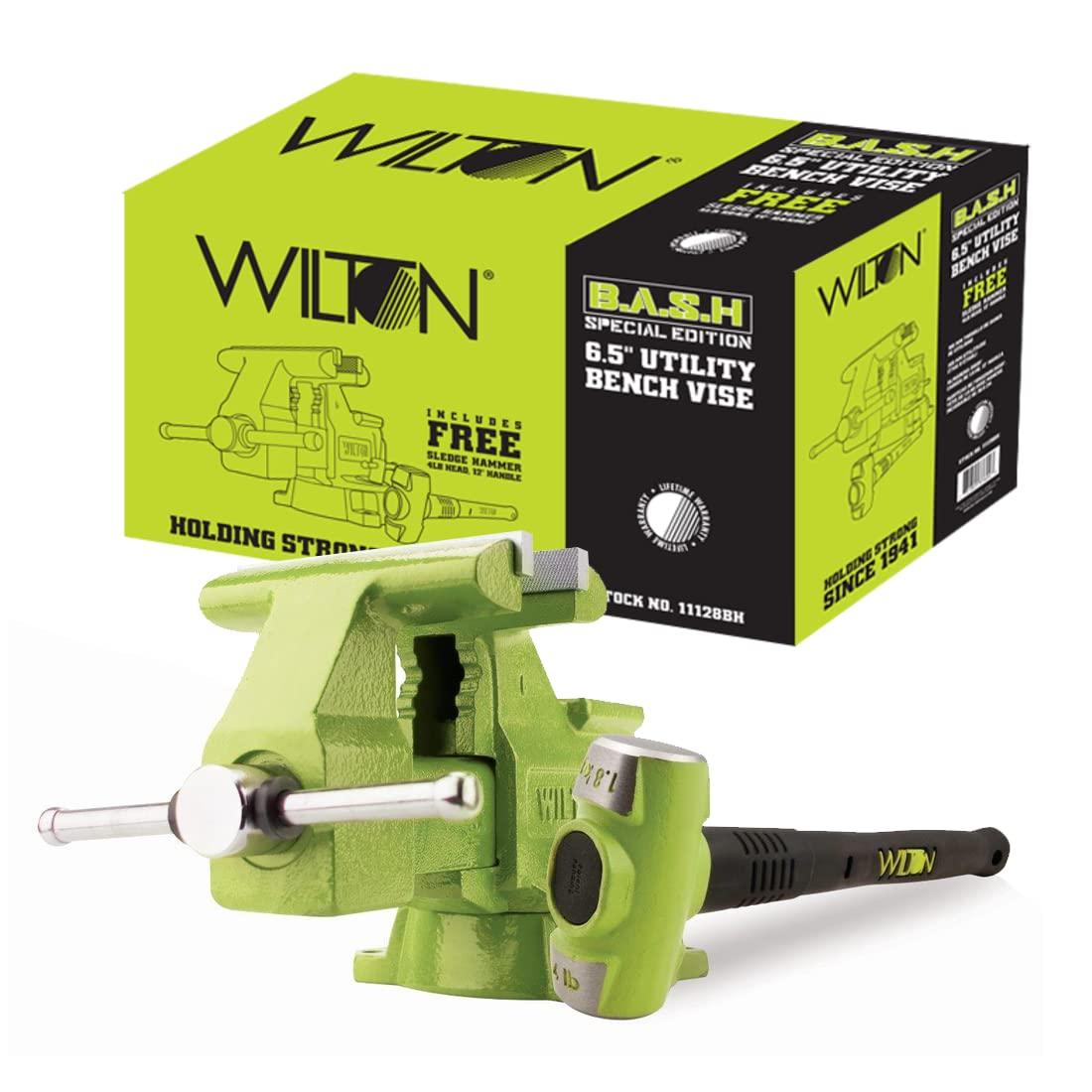 WILTON 11128BH B.A.S.H 6-1/2 INCH Utility Vise and 4 lb. Sledge Hammer Combo - High quality product image showing WILTON 11128BH B.A.S.H 6-1/2 INCH Utility Vise and 4 lb. Sledge Hammer Combo details and features