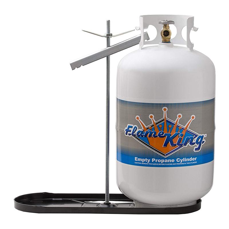FLAME KING KT30MNT Dual RV Propane Tank Cylinder Rack for RVs and Trailers for 30lb Tanks - (Tanks Sold Separately)