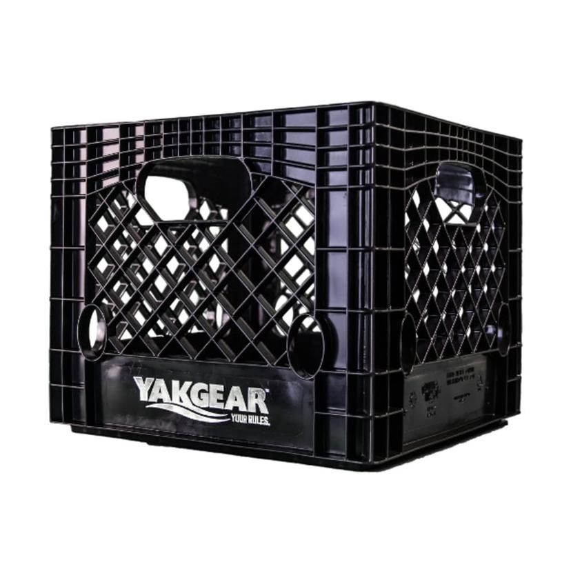 YAKGEAR BMC13 Kayak Crate; 13 Inch x 13 Inch; Black; Plastic; Square Angler Kit; Compatible For Rigging With All YakGear Crate Accessories With the Build A Crate Series