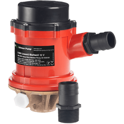 JOHNSON PUMP 16004B Livewell Pump, 1600 GPH, 12V, with Inlet - High quality product image showing JOHNSON PUMP 16004B Livewell Pump, 1600 GPH, 12V, with Inlet details and features