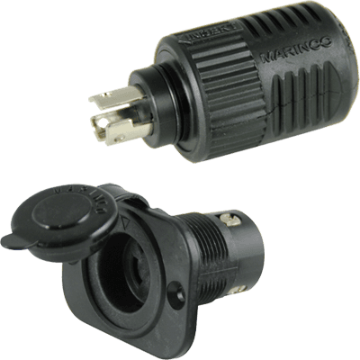 MARINCO 12VCP Connect Pro Plug & Recep., 3-wire - High quality product image showing MARINCO 12VCP Connect Pro Plug & Recep., 3-wire details and features