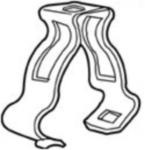 ERICO 812M Conduit Clip 1/2in. to 3/4in. (Box of 100) - High quality product image showing ERICO 812M Conduit Clip 1/2in. to 3/4in. (Box of 100) details and features