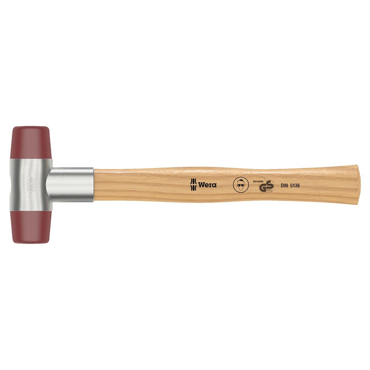 WERA 05000505001 102 GR 1/22 Soft-Faced Hammer with Urethane Head Sections - Product image