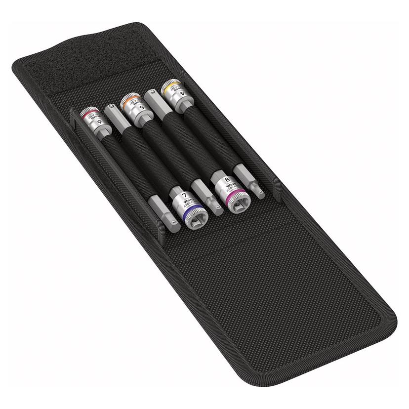 WERA 05003345001 8740 A HF 1 Zyklop bit socket set with holding function 1/4 drive 5 pieces