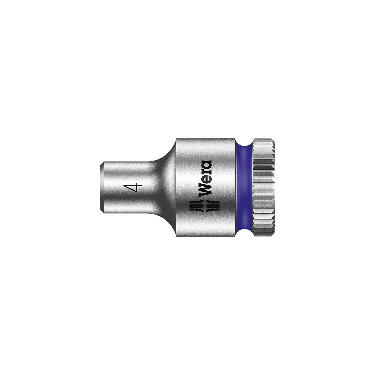 WERA 05003501001 Zyklop 1/4 INCH Drive Metric Socket - 4mm - Product image
