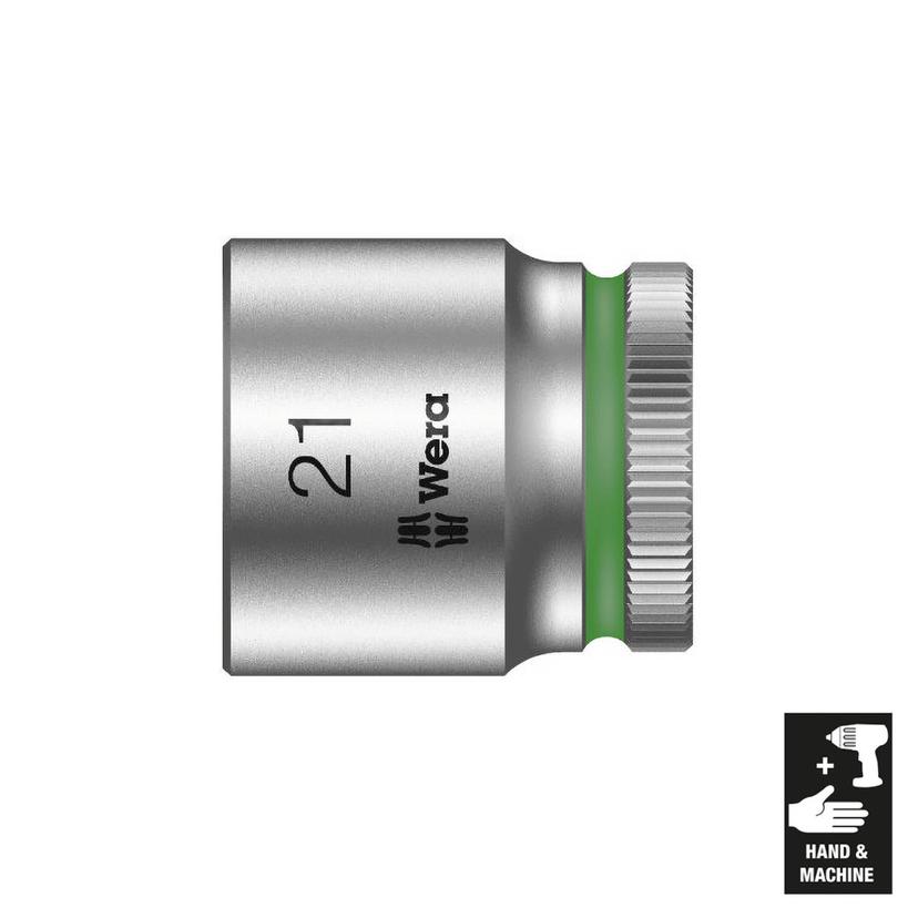 WERA 05003566001 Zyklop 3/8 INCH Drive Metric Socket 21mm