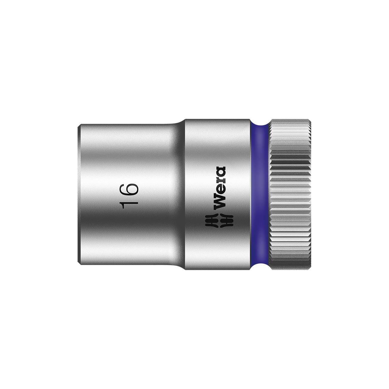 WERA 0500607001 Zyklop 1/2 INCH Drive Metric Socket - 16mm - High quality product image showing WERA 0500607001 Zyklop 1/2 INCH Drive Metric Socket - 16mm details and features