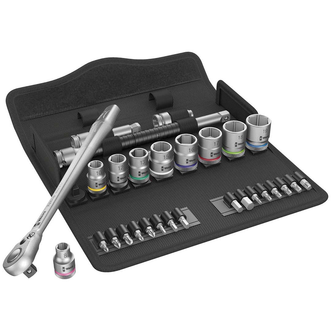 WERA 05004048001 Metric 3/8 INCH Drive Ratchet Set (29 Piece) - The Twister Group Tools product