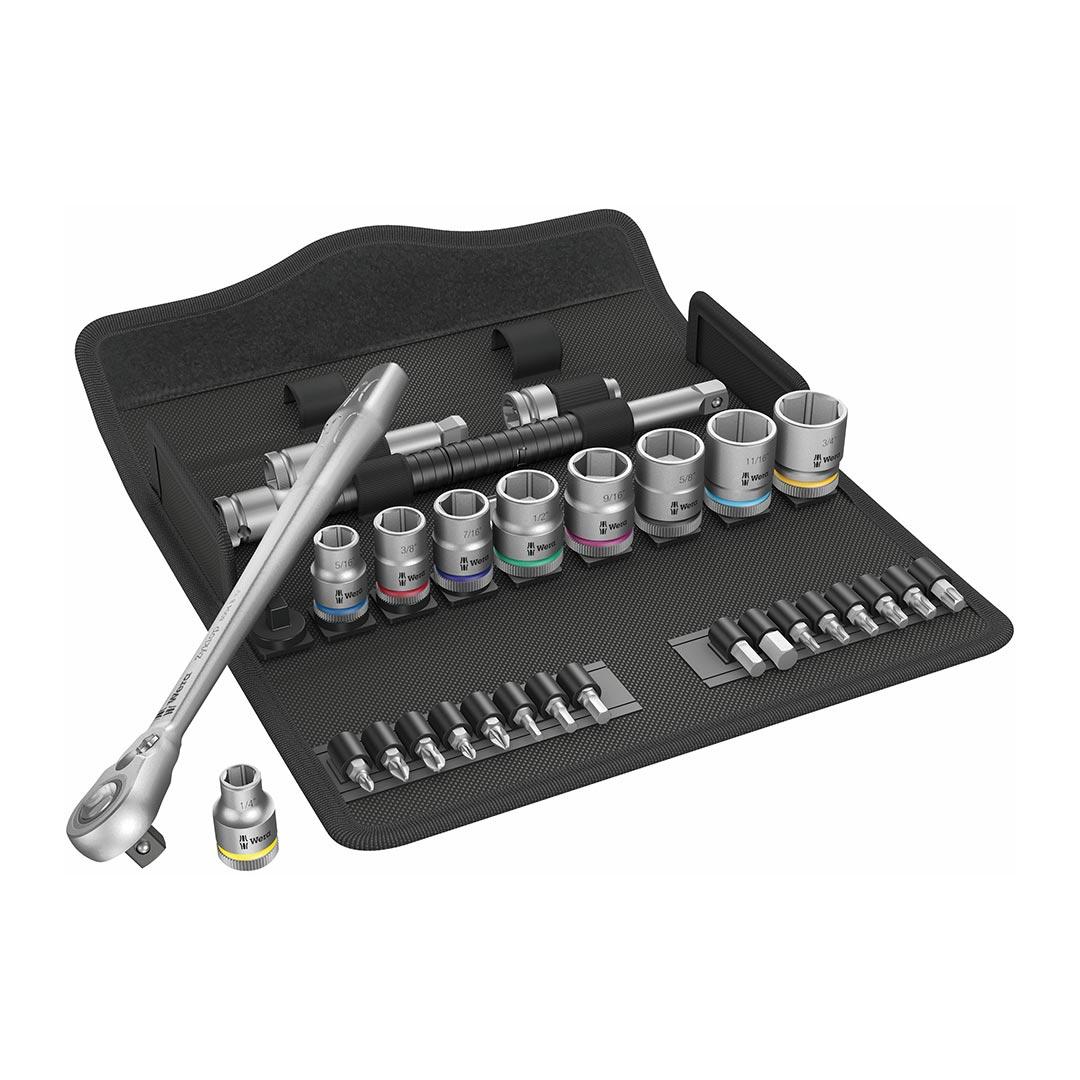 WERA 05004051001 SAE 3/8- Drive Switch Ratchet Set (29-Piece Set) - The Twister Group Tools product