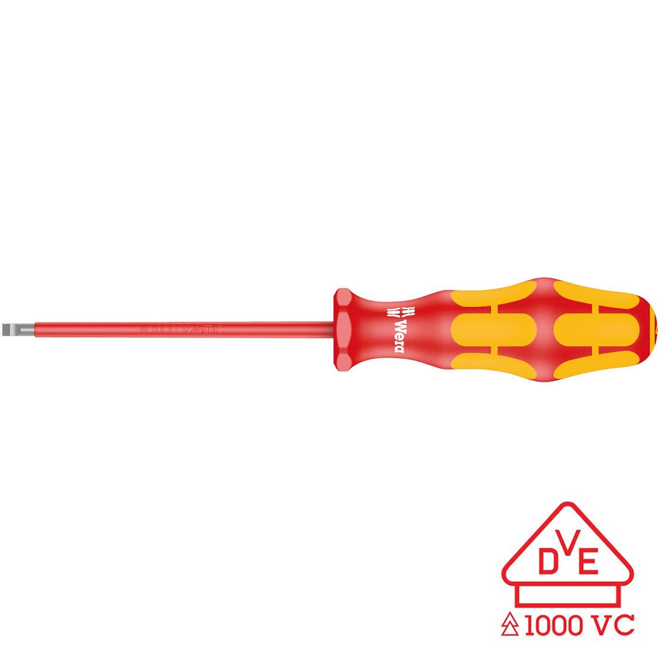 WERA 05006130001 Screwdriver: Insulated Slotted 1.2mm x 80mm (With Lasertip) - High quality product image showing WERA 05006130001 Screwdriver: Insulated Slotted 1.2mm x 80mm (With Lasertip) details and features