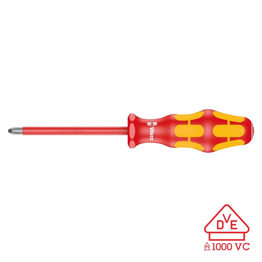 WERA 05006154001 Kraftform VDE Insulated screwdriver for PH #2 Phillips Screws - The Twister Group Tools product