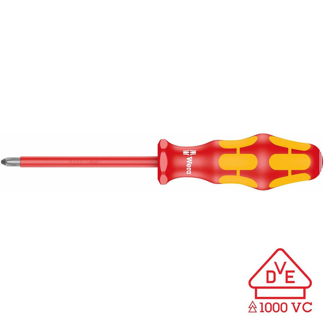 WERA 05006156001 VDE Insulated Screwdriver: PH#3 Phillips - The Twister Group Tools product