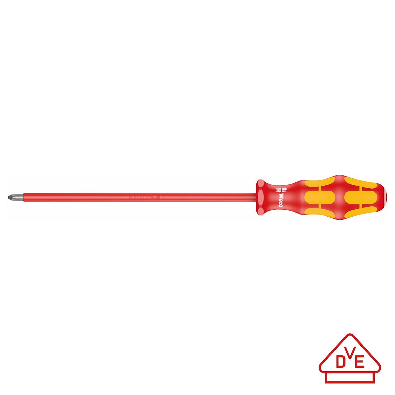 WERA 05006159001 Screwdriver: VDE Insulated Phillips PH #2 x 200mm - High quality product image showing WERA 05006159001 Screwdriver: VDE Insulated Phillips PH #2 x 200mm details and features