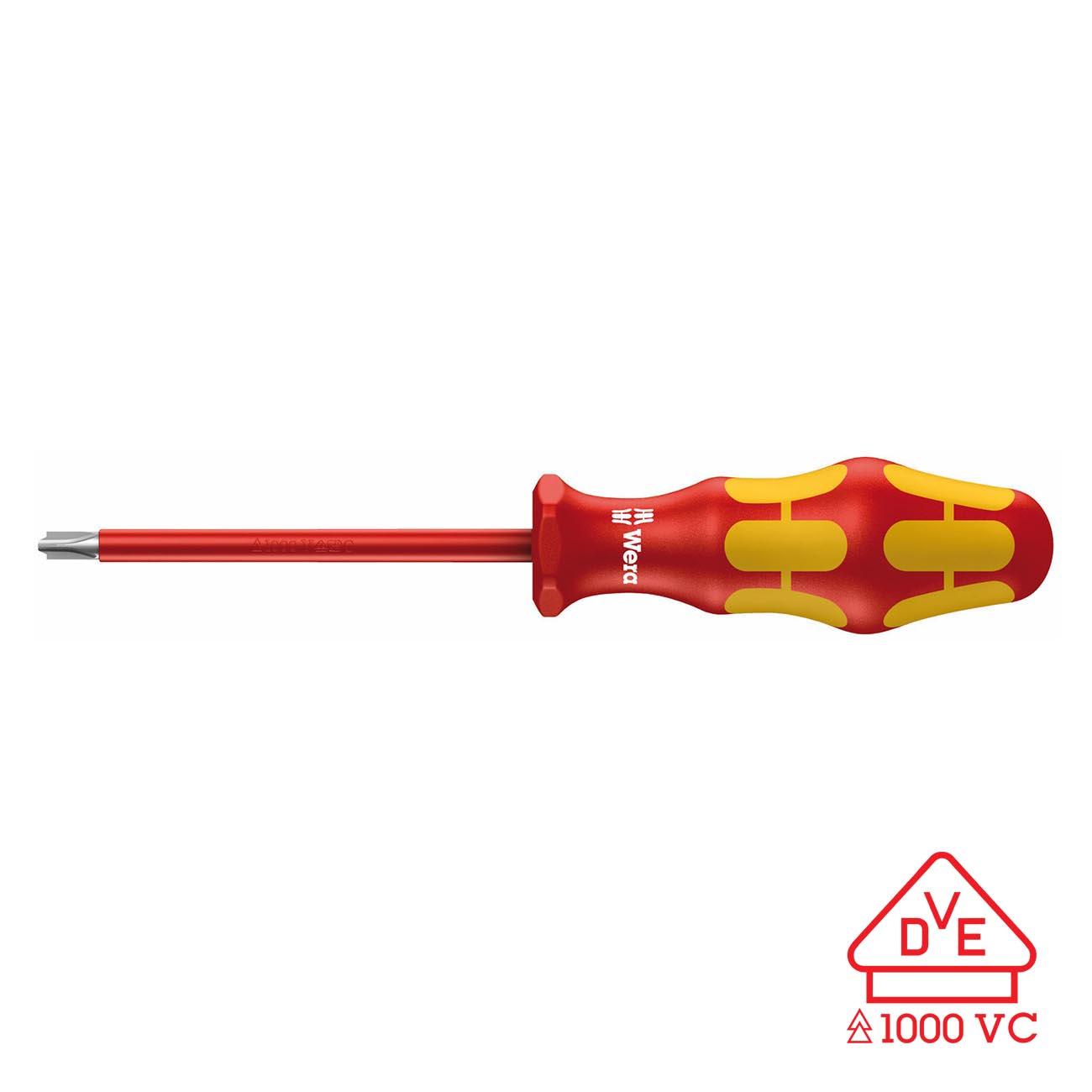 WERA 05006381001 Insulated Screwdriver with Reduced Blade Diameter for (#2) PlusMinus Screws (Phillips/slotted) - High quality product image showing WERA 05006381001 Insulated Screwdriver with Reduced Blade Diameter for (#2) PlusMinus Screws (Phillips/slotted) details and features