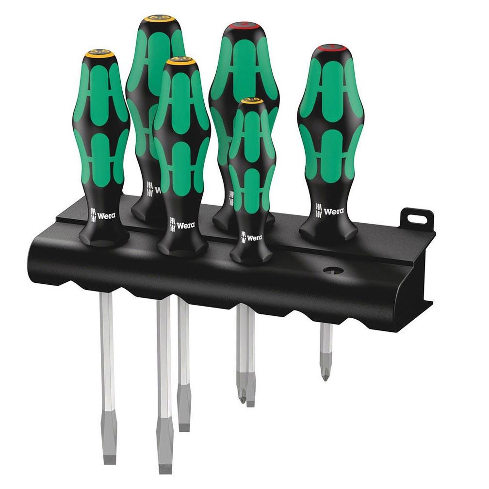 WERA 05007680001 Laser Etched Tip Screwdriver Rack 6 Piece Set - The Twister Group Tools product