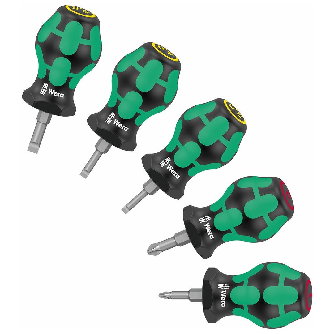 WERA 05008870001 Stubby Screwdriver Set (5 Piece Set) - The Twister Group Tools product