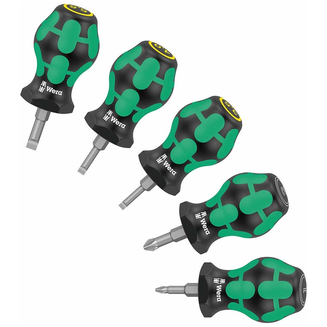 WERA 05008871001 Stubby Set 5pc Pozidriv Slotted - The Twister Group Tools product