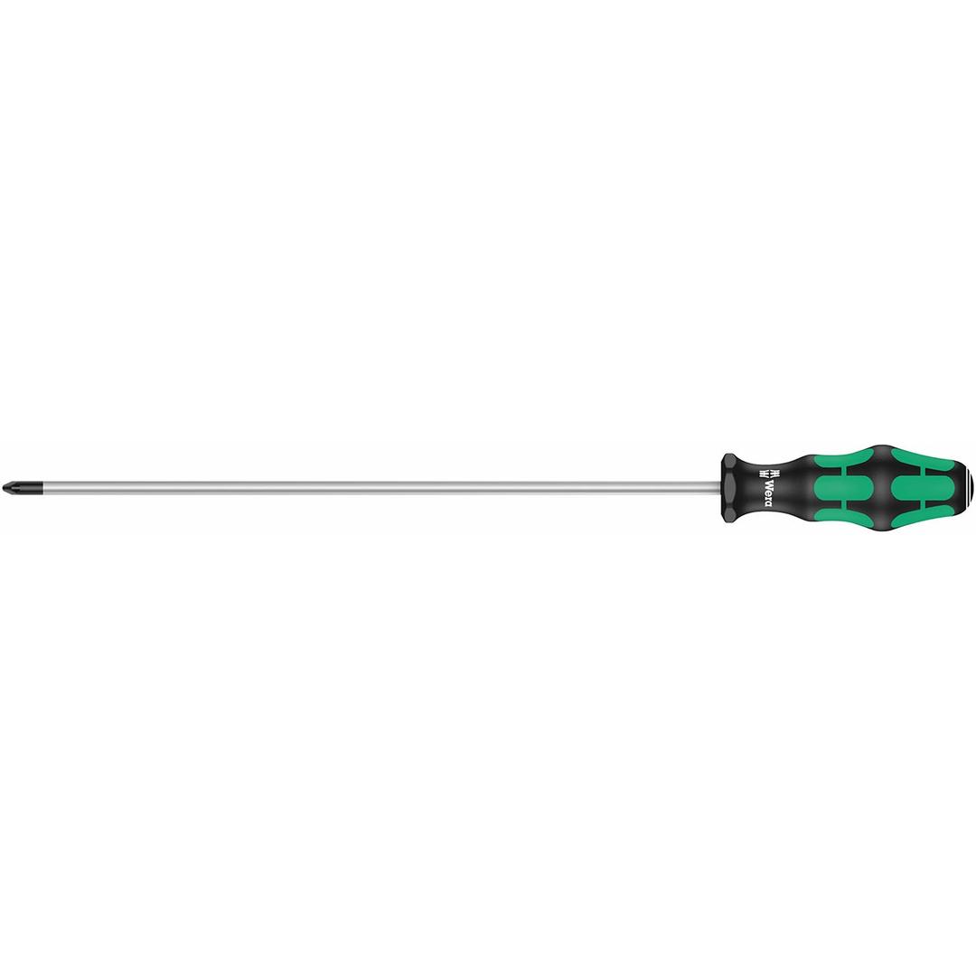 WERA 05009319001 Kraftform Screwdriver: Pozidriv PZ2 x 300mm (Without LaserTip) - The Twister Group Tools product