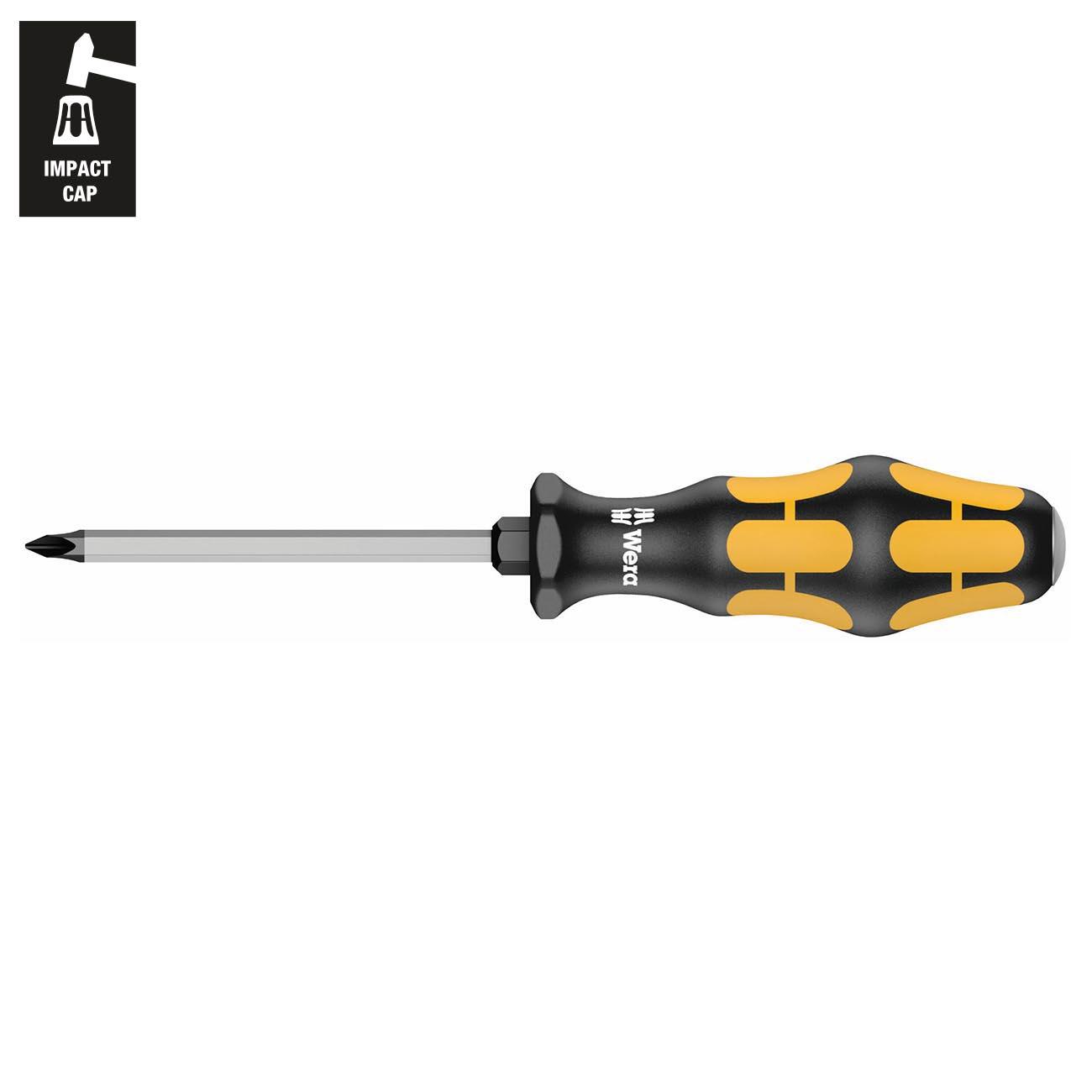 WERA 05017015001 Kraftform Chiseldriver Phillips Screwdriver - PH# 3 Head - High quality product image showing WERA 05017015001 Kraftform Chiseldriver Phillips Screwdriver - PH# 3 Head details and features