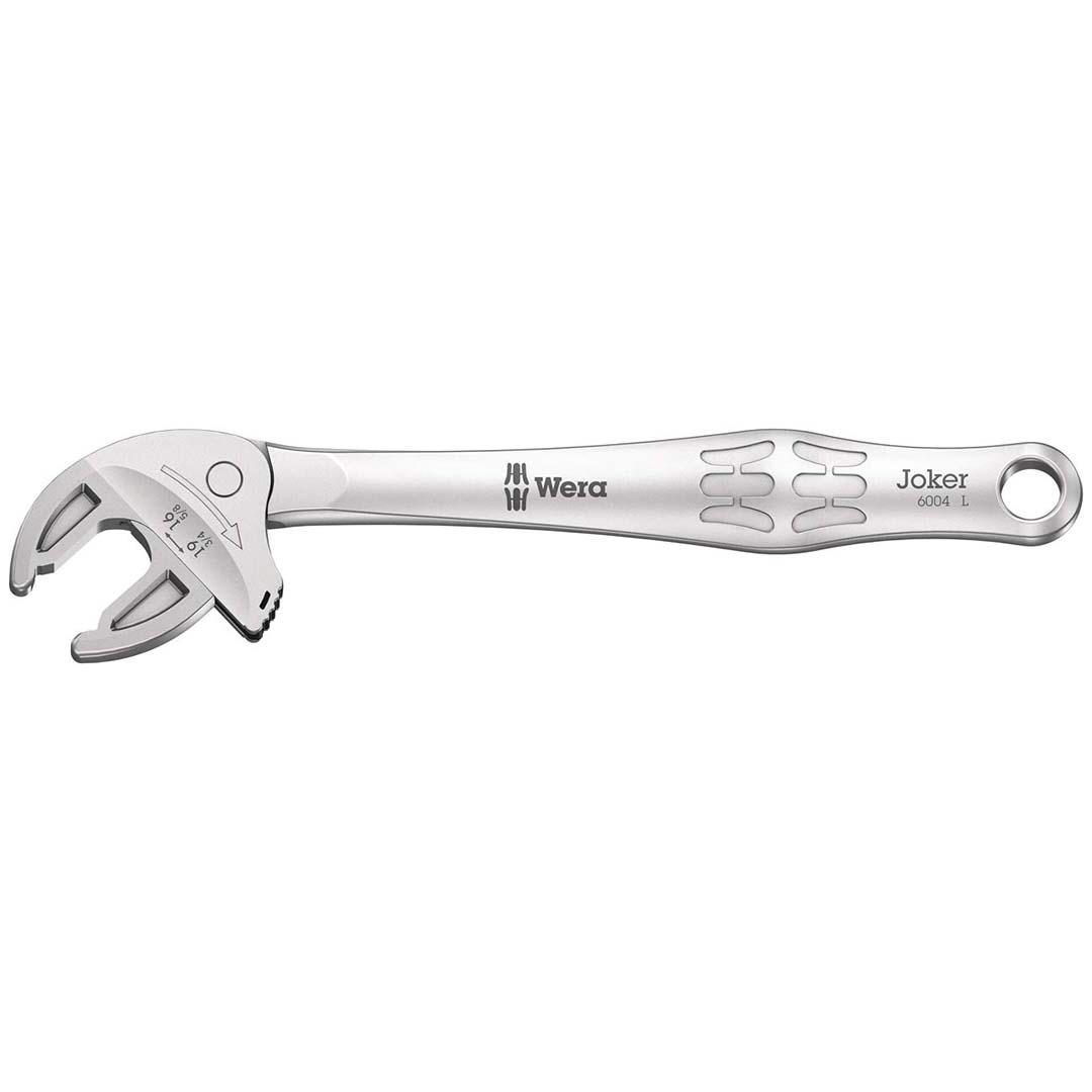WERA 05020101001 Joker L Self-Setting Combination Wrench: 16 - 19mm 5/8 INCH - 3/4 INCH - High quality product image showing WERA 05020101001 Joker L Self-Setting Combination Wrench: 16 - 19mm 5/8 INCH - 3/4 INCH details and features