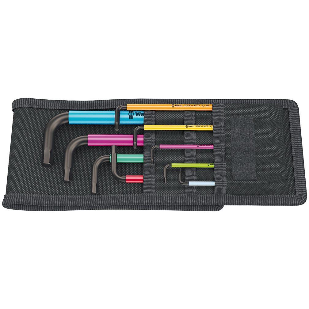 WERA 05022639001 Hex-Plus Color Coded SAE L-Key 8 Piece Set - High quality product image showing WERA 05022639001 Hex-Plus Color Coded SAE L-Key 8 Piece Set details and features