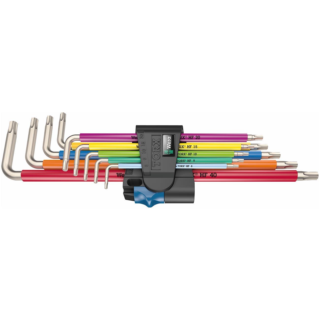 WERA 05022689001 Multicolor TORX L-Key Wrench Set with Holding Function (9-Piece Set) - High quality product image showing WERA 05022689001 Multicolor TORX L-Key Wrench Set with Holding Function (9-Piece Set) details and features