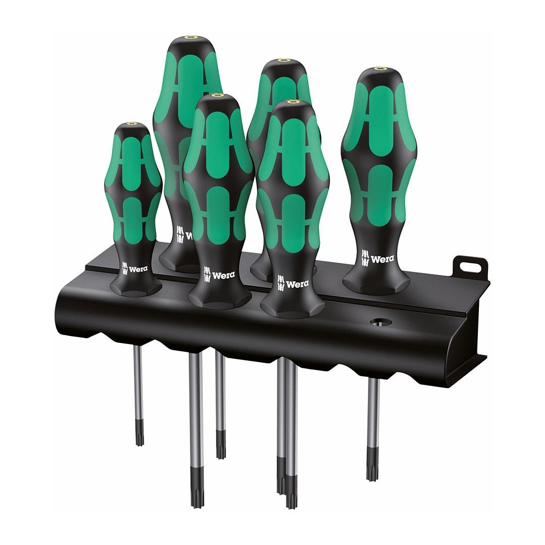 WERA 05028062001 TORX Screwdriver Set with Rack (6-Piece Set) - The Twister Group Tools product