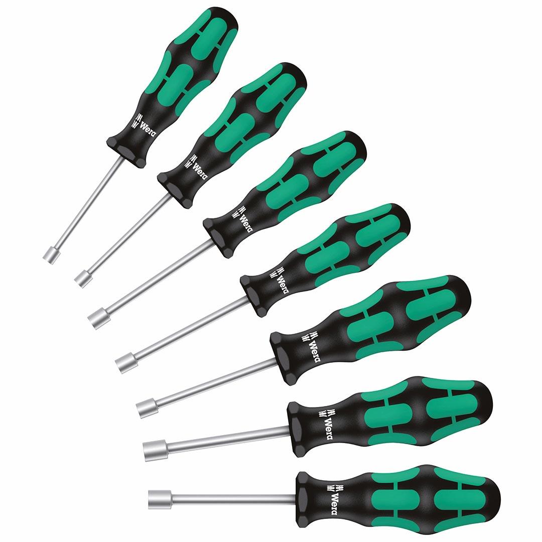 WERA 05029510001 Metric Nutdriver Set (7-Piece Set) - High quality product image showing WERA 05029510001 Metric Nutdriver Set (7-Piece Set) details and features
