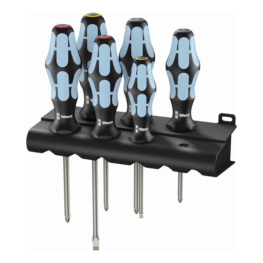 WERA 05032063001 Screwdriver Set with Rack (6-Piece Set) - High quality product image showing WERA 05032063001 Screwdriver Set with Rack (6-Piece Set) details and features