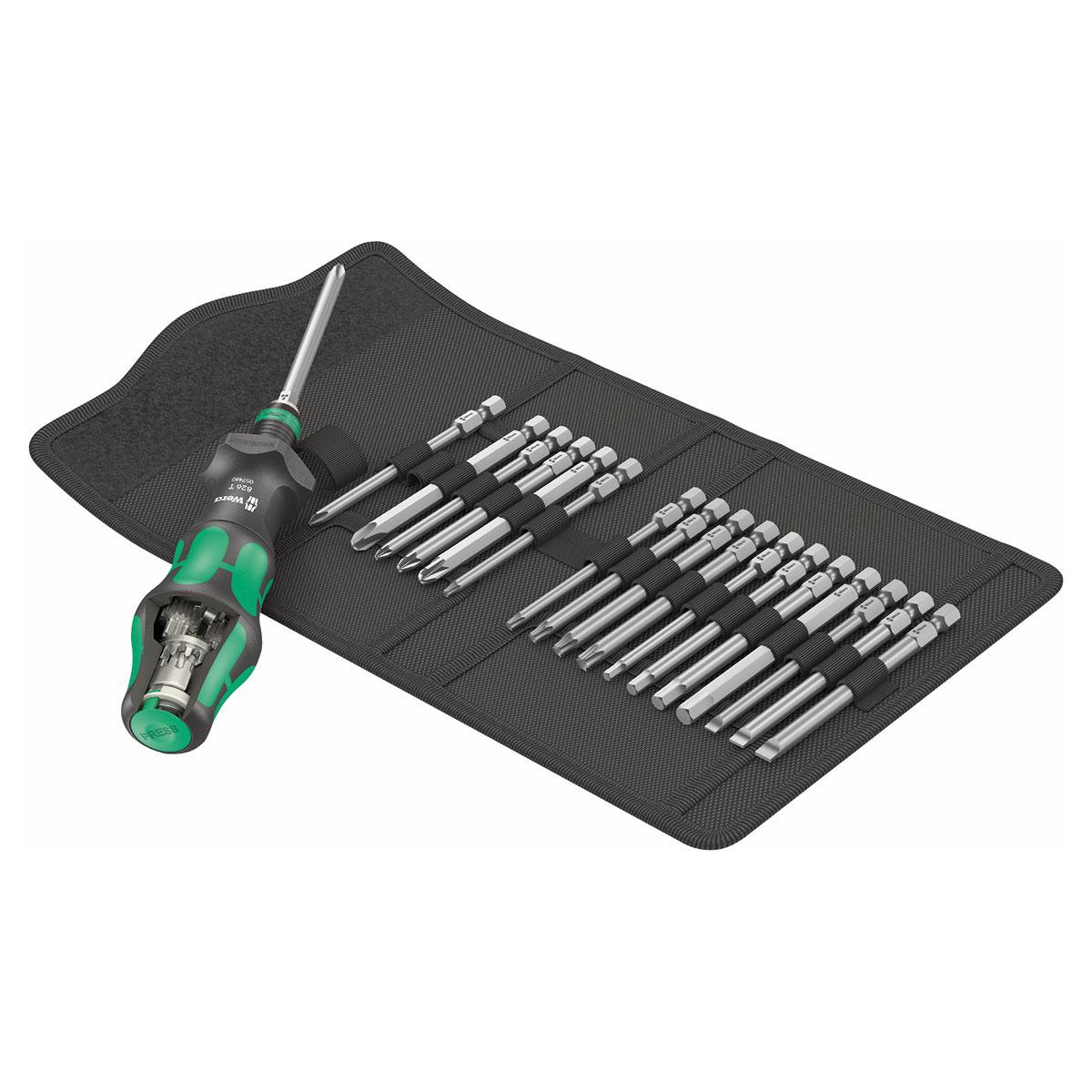 WERA 05057482001 Kompakt Turbo Bit Driver Set - 19 Piece Set - High quality product image showing WERA 05057482001 Kompakt Turbo Bit Driver Set - 19 Piece Set details and features