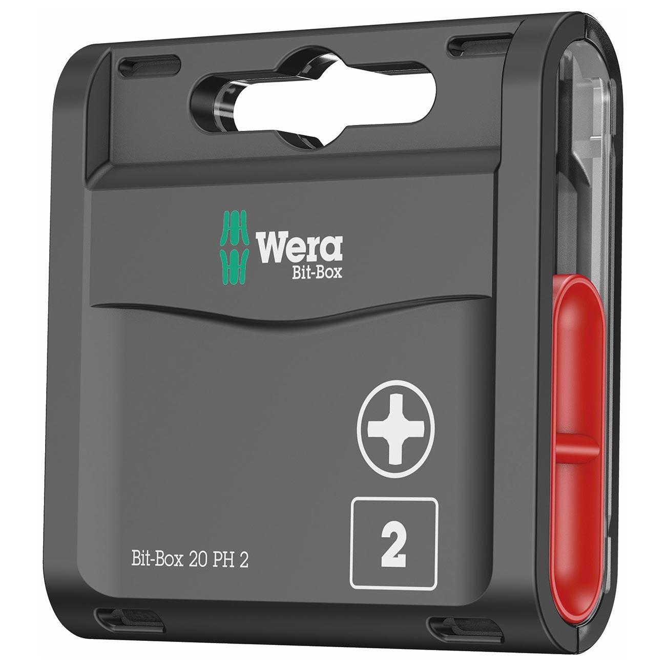 WERA 05057750001 Bit-Box PH# 2 x 25 mm (20 Bits) - High quality product image showing WERA 05057750001 Bit-Box PH# 2 x 25 mm (20 Bits) details and features