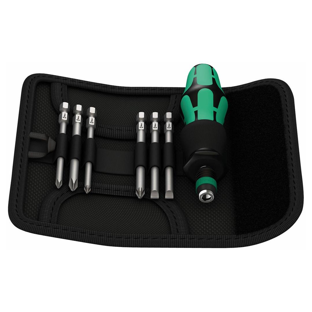 WERA 05059298001 Multi-Bit Set with Handle and Interchangeable Blades (7 piece set) - The Twister Group Tools product